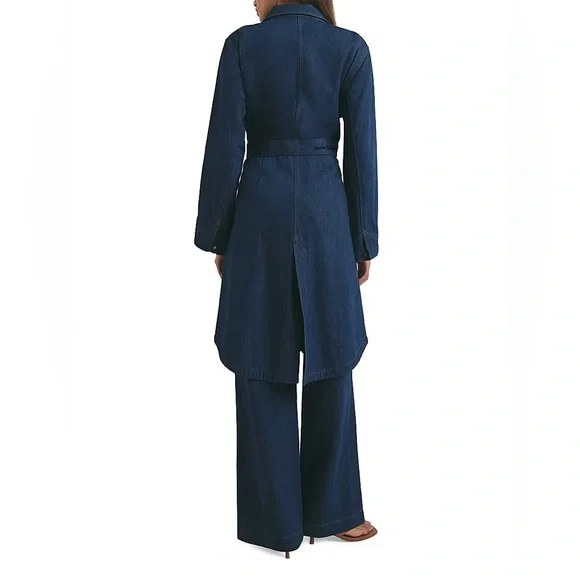 Favorite Daughter Boulevard Denim Trench Coat - Picture 5 of 11